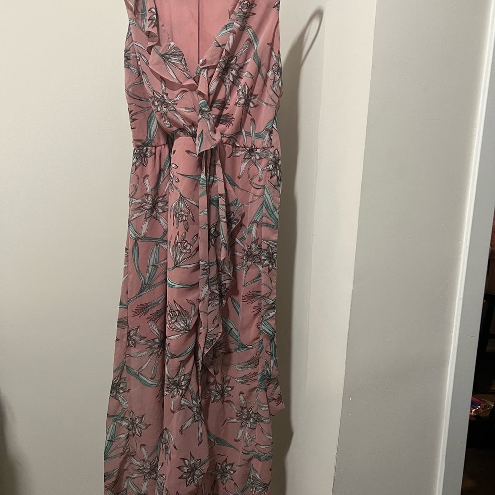 Floral Pink Maxi Dress